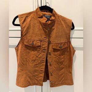 Harold's Tan PIG Suede Ladies Vest